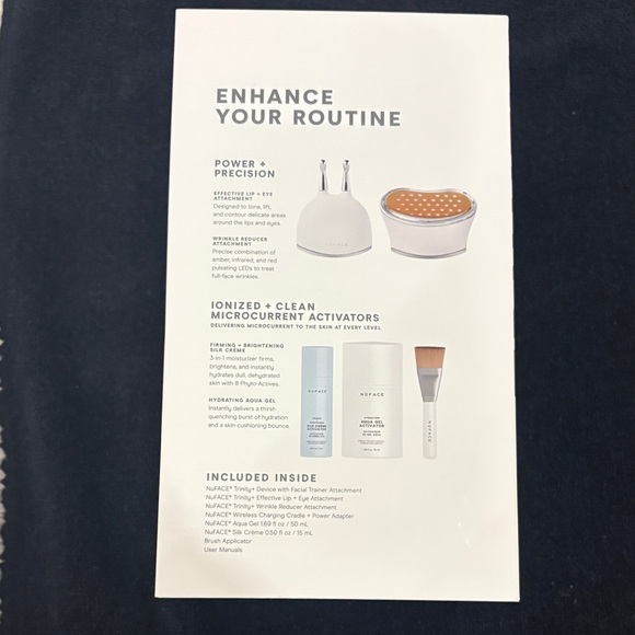NuFace Trinity+ complete facial toning kit brand new never opened - Picture 2 of 5